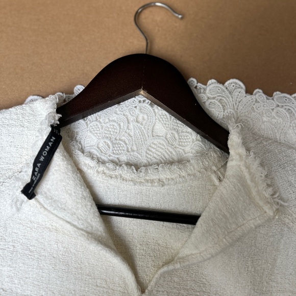 Zara Woman white top size S - Picture 10 of 11